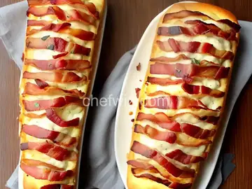 Bacon Ranch Cheesy Bread