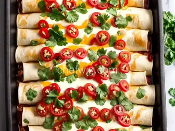 Bacon-Ranch Chicken Enchiladas
