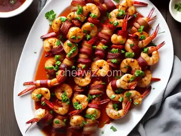 Bacon Wrapped Barbeque Shrimp