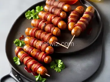 Bacon Wrapped Bratwurst