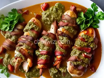 Bacon-Wrapped Chicken Pesto