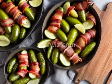 Bacon-Wrapped Pickles