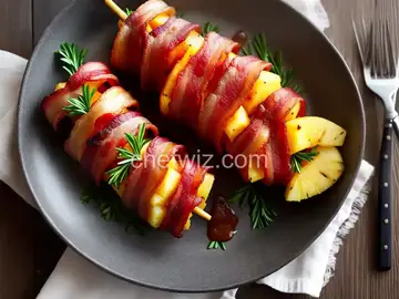 Bacon Wrapped Pineapple