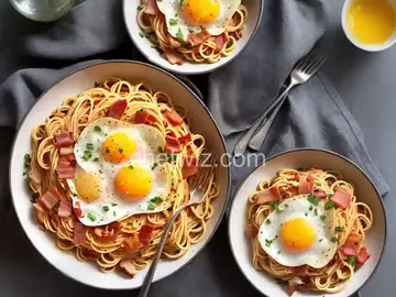Bacon and Egg Spaghetti