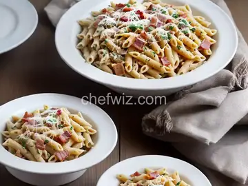 Bacon and Parmesan Penne Pasta