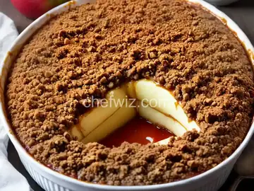 Baked Apple with Crisp Topping