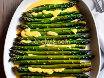 Baked Asparagus with Cheese Sauce