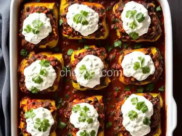Baked Beef Chiles Rellenos Casserole