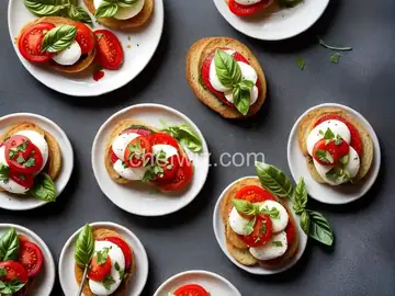 Baked Caprese Crostini