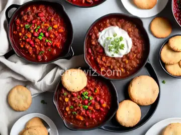 Baked Chili and Biscuits