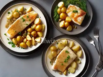 Baked Cod with Potatoes and Onions