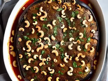 Baked Eggplant with Cashews