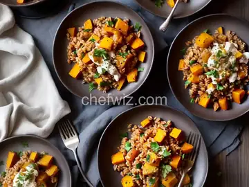 Baked Farro and Butternut Squash
