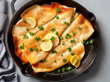 Baked Flounder with Panko and Parmesan
