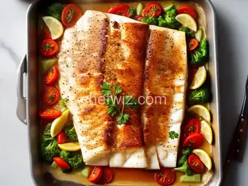 Baked Halibut Sitka