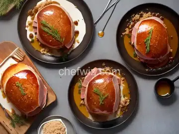 Baked Ham with Brown Sugar-Honey Glaze