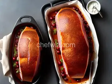 Baked Ham with Spiced Cherry Glaze