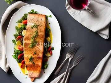 Baked Mahi Mahi with Wine and Herbs