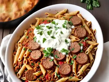 Baked Penne with Italian Sausage
