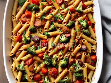Baked Penne with Roasted Vegetables
