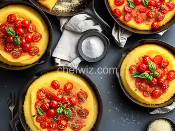 Baked Polenta with Fresh Tomatoes and Parmesan