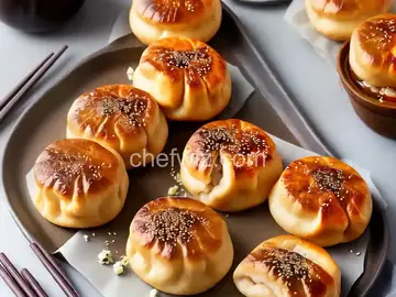 Baked Pork Bun (Char Siu Bao)