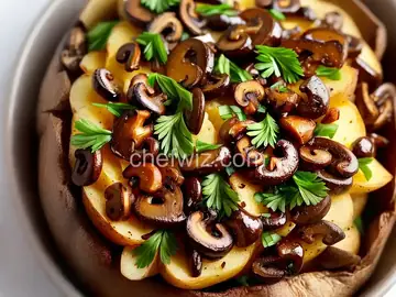 Baked Potato with Mushrooms