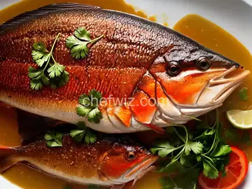 Baked Red Snapper with Garlic, Lime, and Cilantro