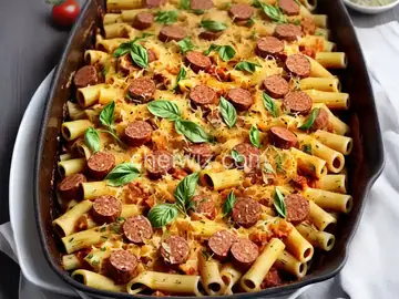 Baked Rigatoni with Italian Sausage and Fennel