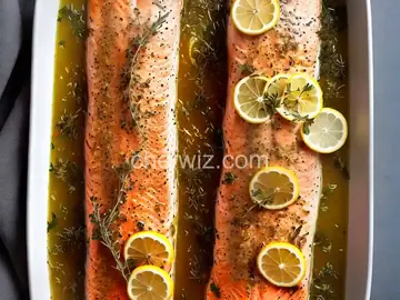 Baked Salmon With Lemon and Thyme