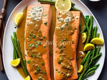 Baked Salmon with Honey Mustard Sauce