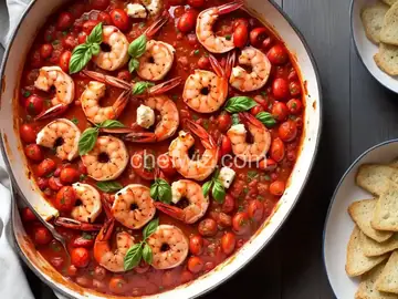 Baked Shrimp with Tomatoes and Feta