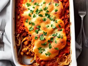 Baked Spaghetti with Chicken