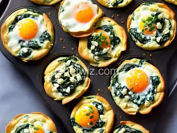 Baked Spinach and Egg White Muffins