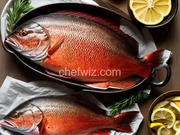 Baked Whole Red Snapper with Garlic