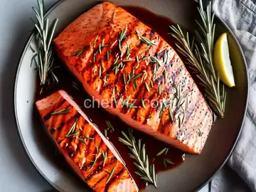 Balsamic and Rosemary Grilled Salmon