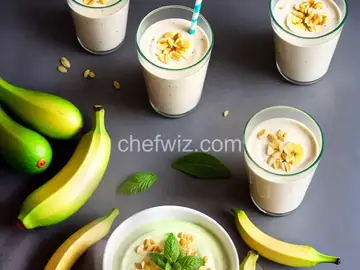 Banana Avocado Yogurt Smoothie