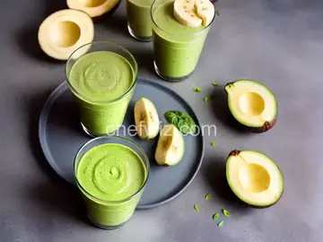 Banana, Avocado, and Spinach Smoothie