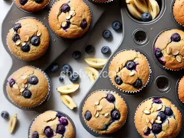 Banana Blueberry Almond Flour Muffins (Gluten-Free)