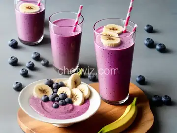 Banana-Blueberry Smoothie With Tahini