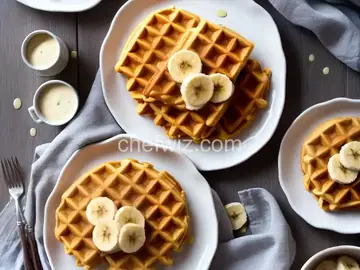 Banana Buttermilk Waffles