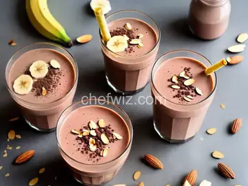 Banana Chocolate Almond Milk Smoothie
