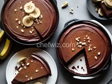 Banana Chocolate Creamed Cashew Cake
