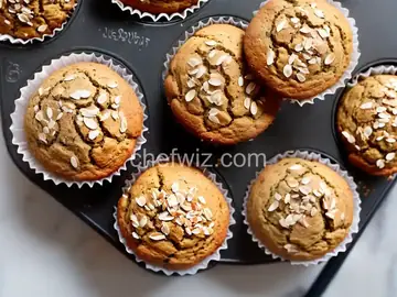Banana Coconut Flaxseed Muffins with Apple and Chia