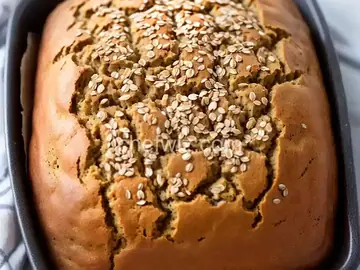 Banana Date Flaxseed Bread