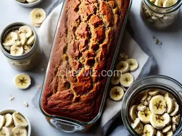 Banana Nut Bread Baked in a Jar