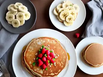Banana-Oat Cottage Cheese Pancakes