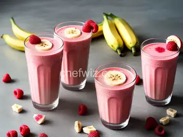 Banana Raspberry Smoothies