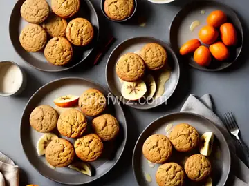 Banana and Persimmon Cinnamon Muffins