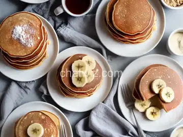 Banana pancakes (no baking powder)